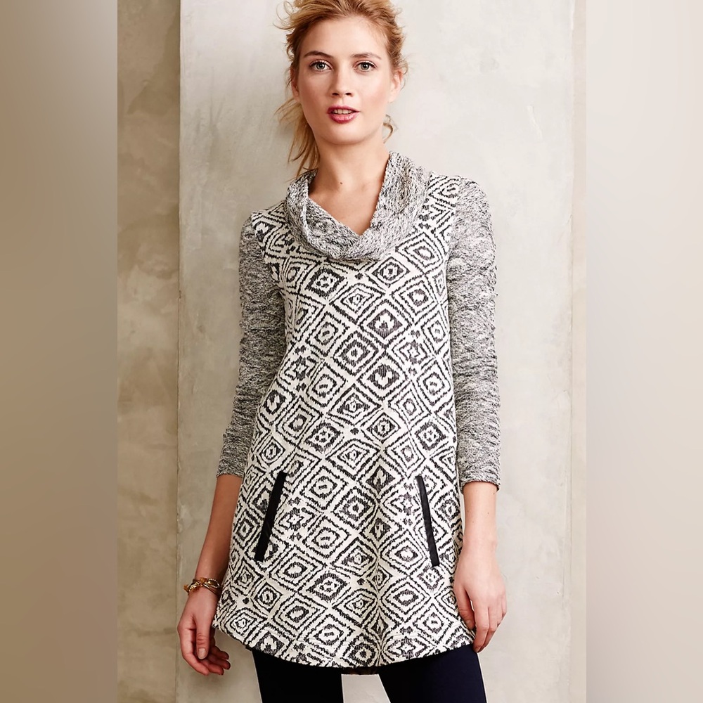 Anthropologie Postmark Konya‎ Cowlneck Tunic Size Small